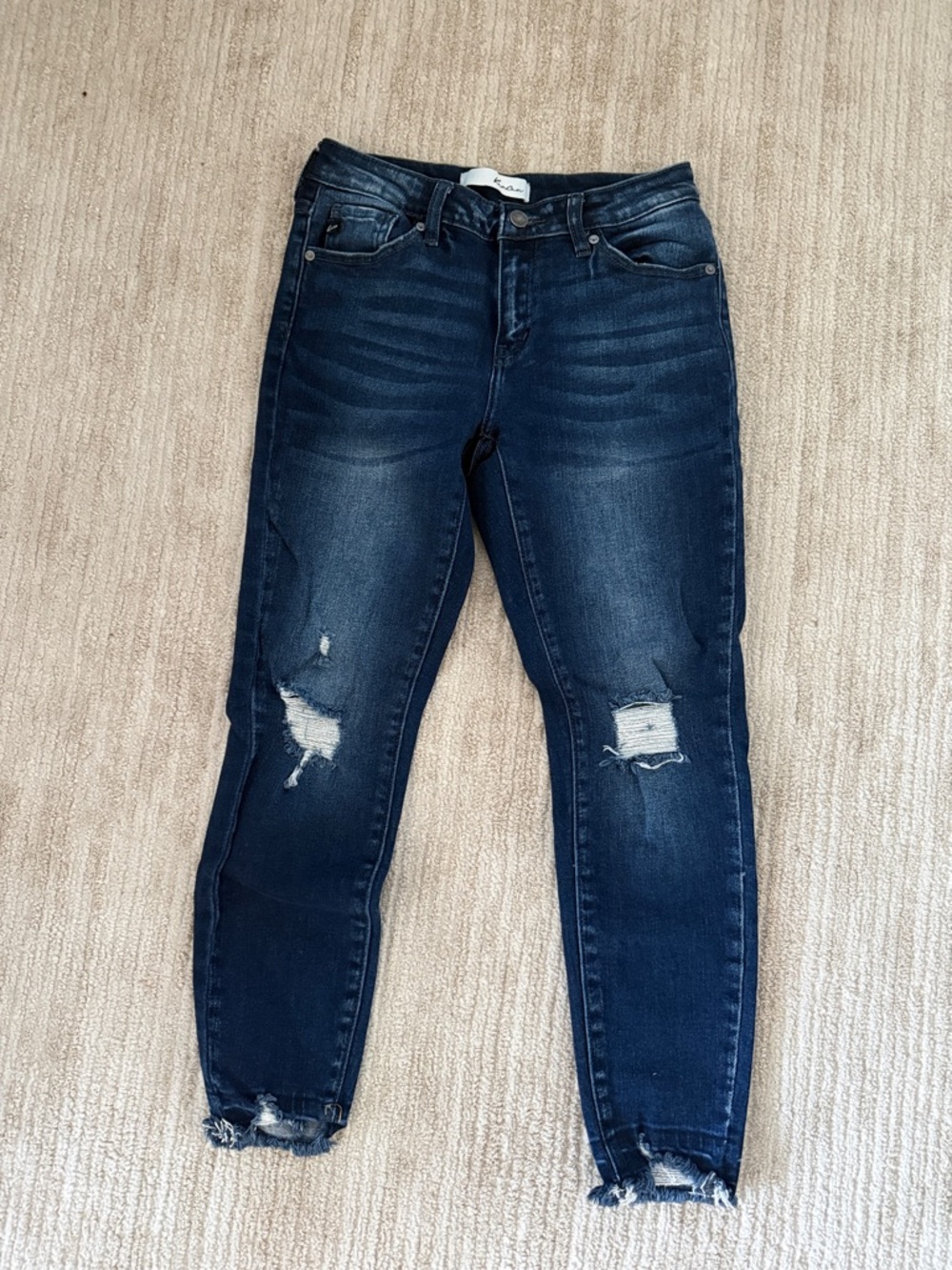 KanCan Dark Wash Distressed Women’s Jeans